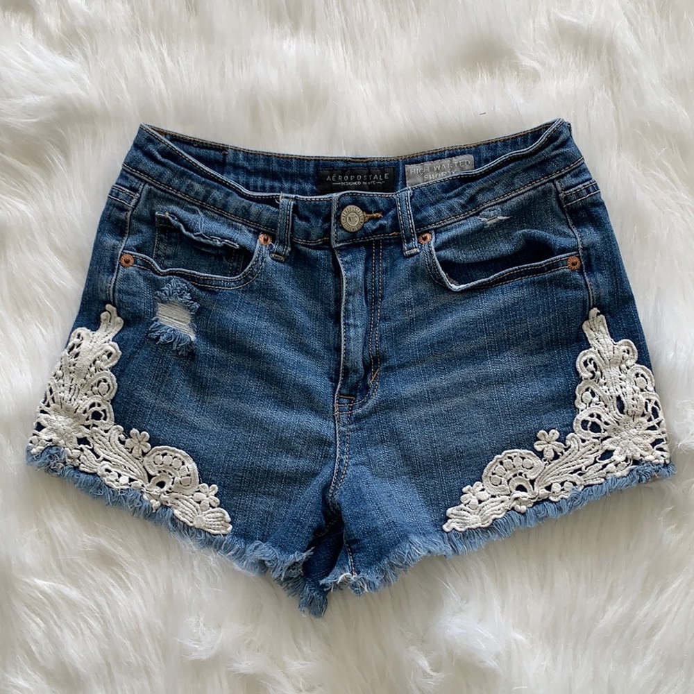 Aeropostale NYC blue woman short Jean 4, 034 ME